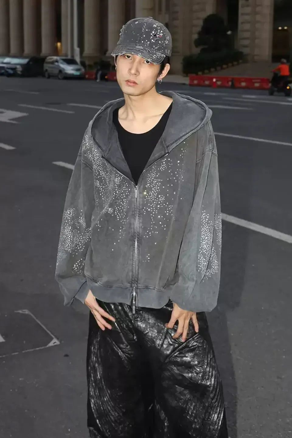Crystallized Distressed Cap