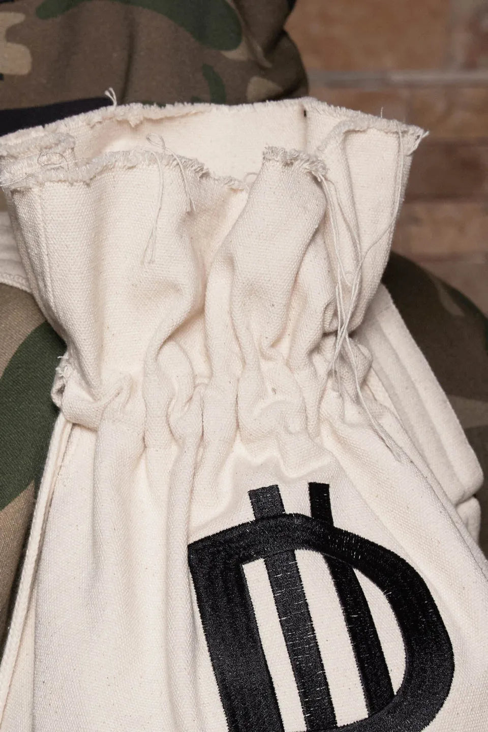 DND Logo Drawstring Bucket Backpack