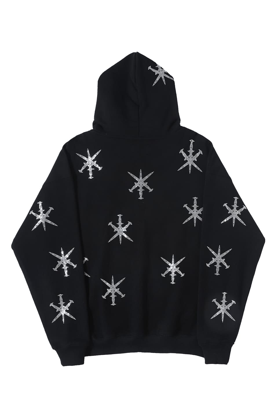 Dagger Rhinestone Zip Hoodie