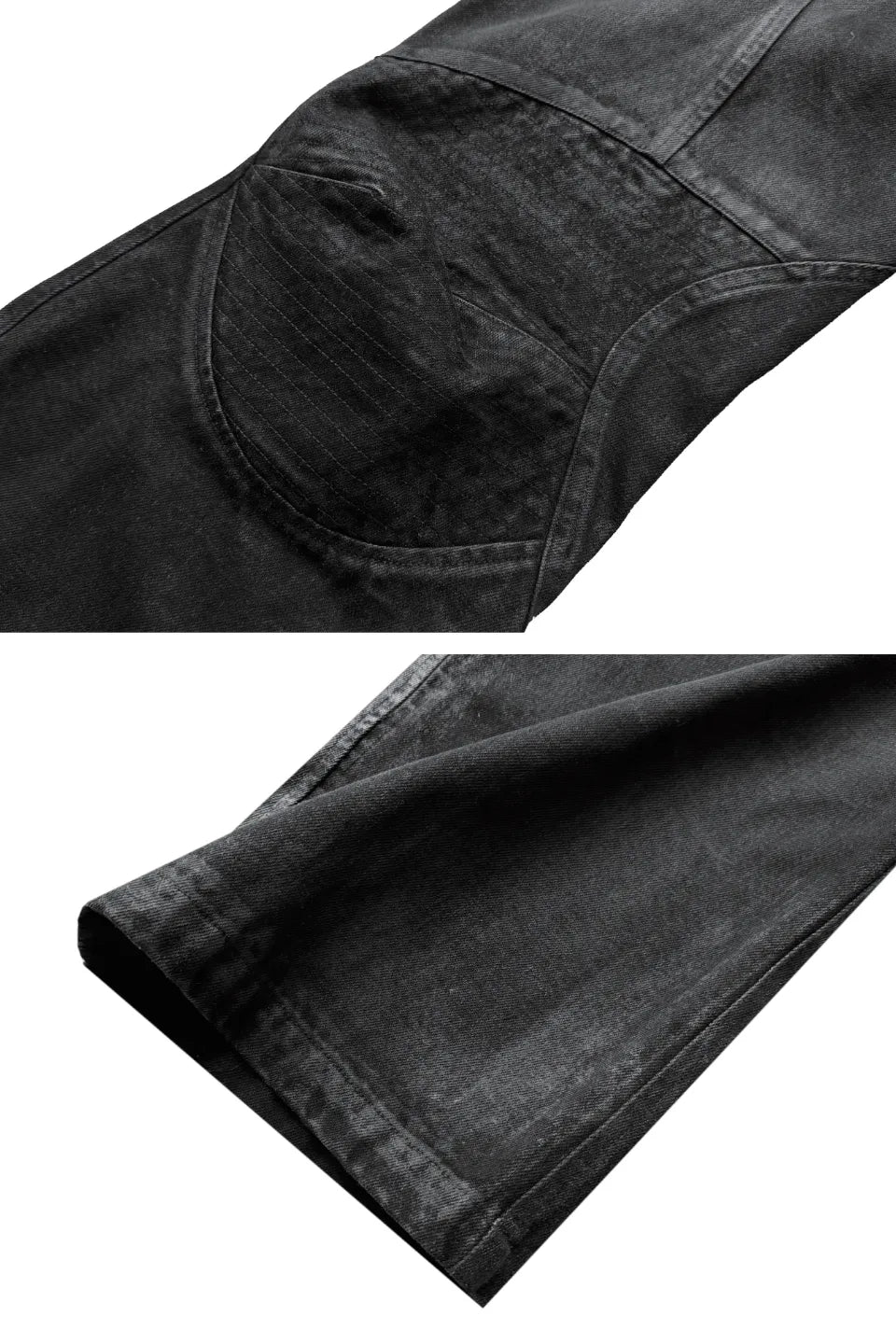 Cinder Vein | Dark Coated Distorted Seam Jeans コーティングデニム