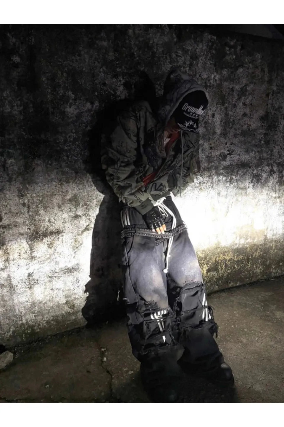 Dark Punk Studded Snap Waist Belt