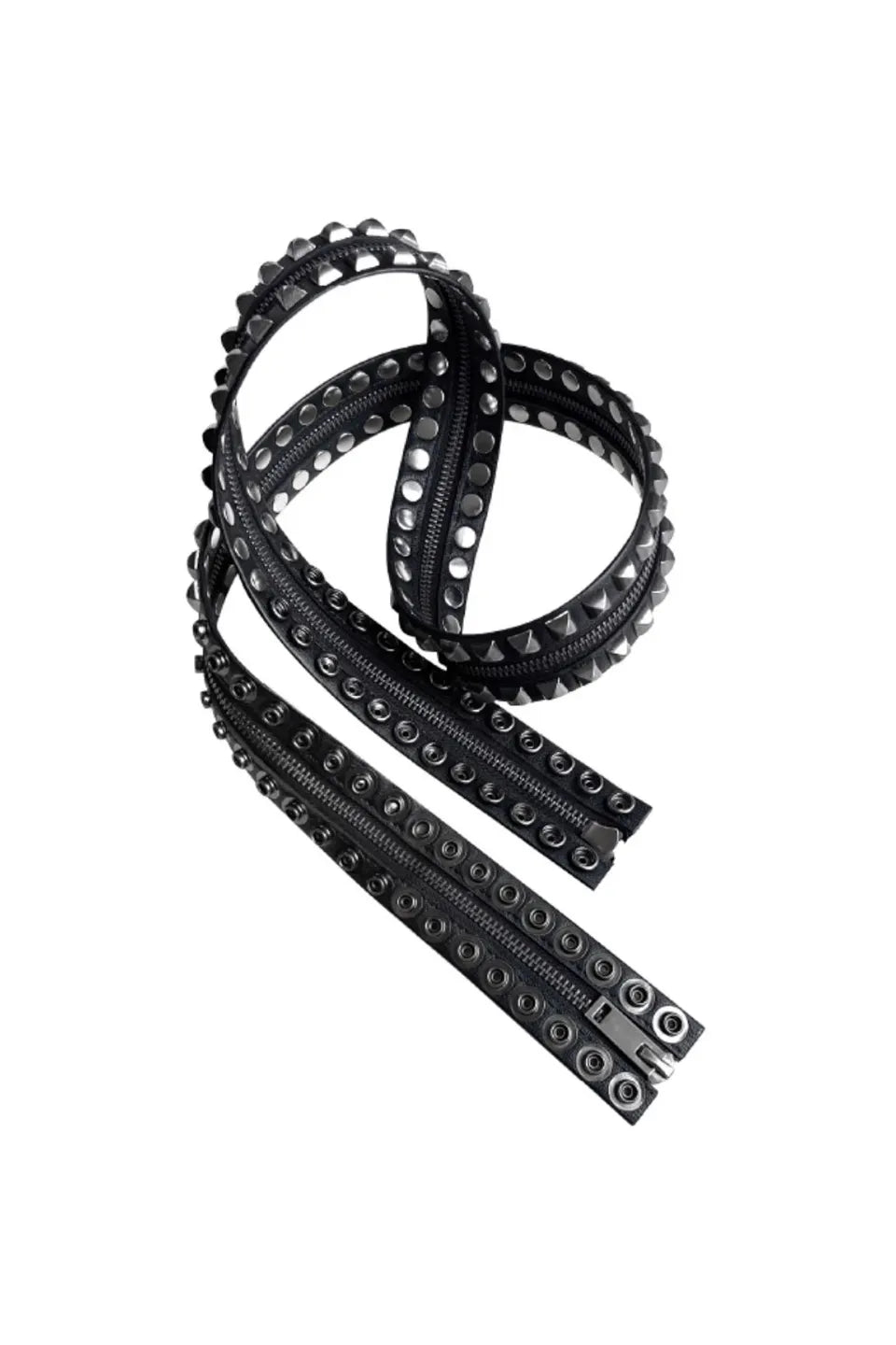 Dark Punk Studded Snap Waist Belt