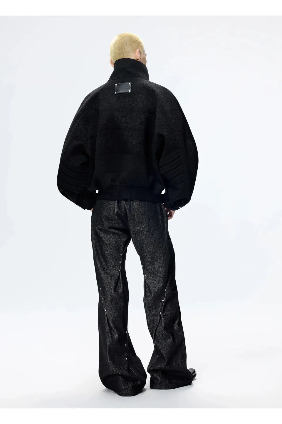 Deconstruct Slant Wool Coat