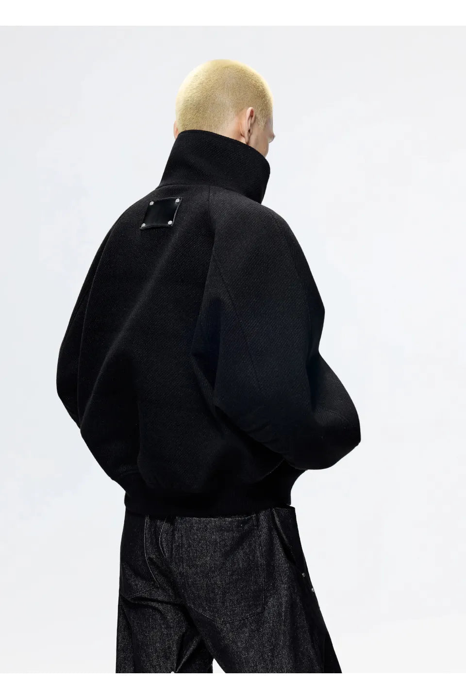 Deconstruct Slant Wool Coat