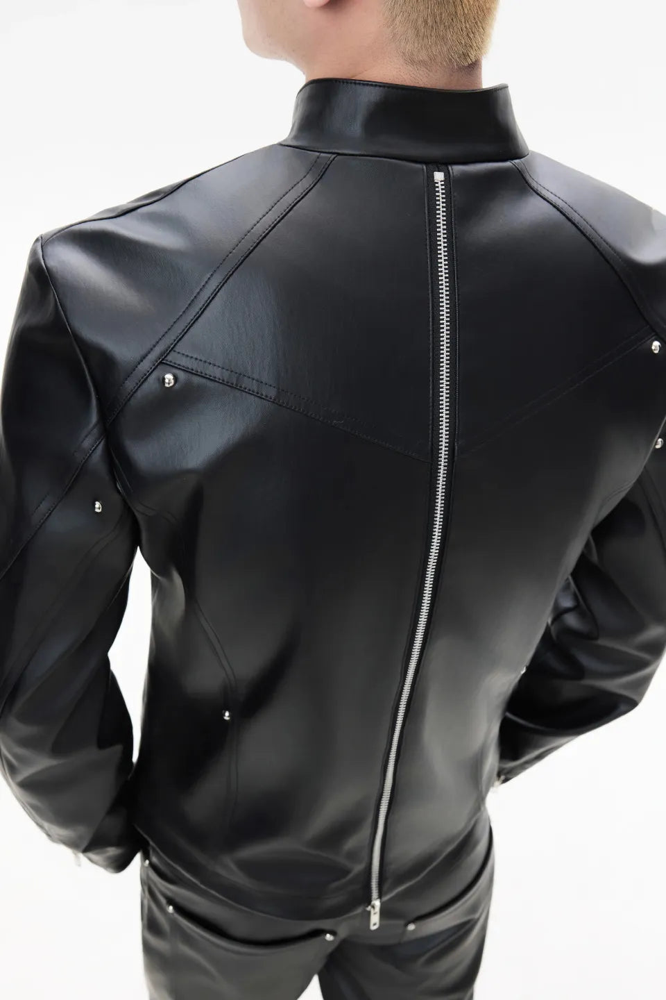 Deconstruct Zip Biker Jacket