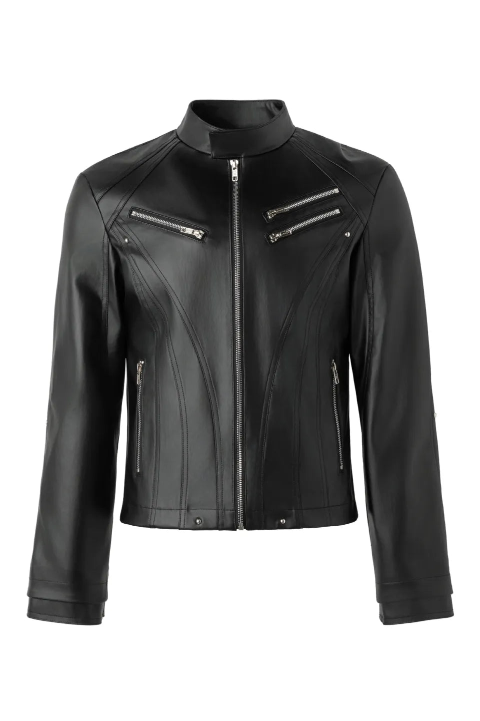 Deconstruct Zip Biker Jacket