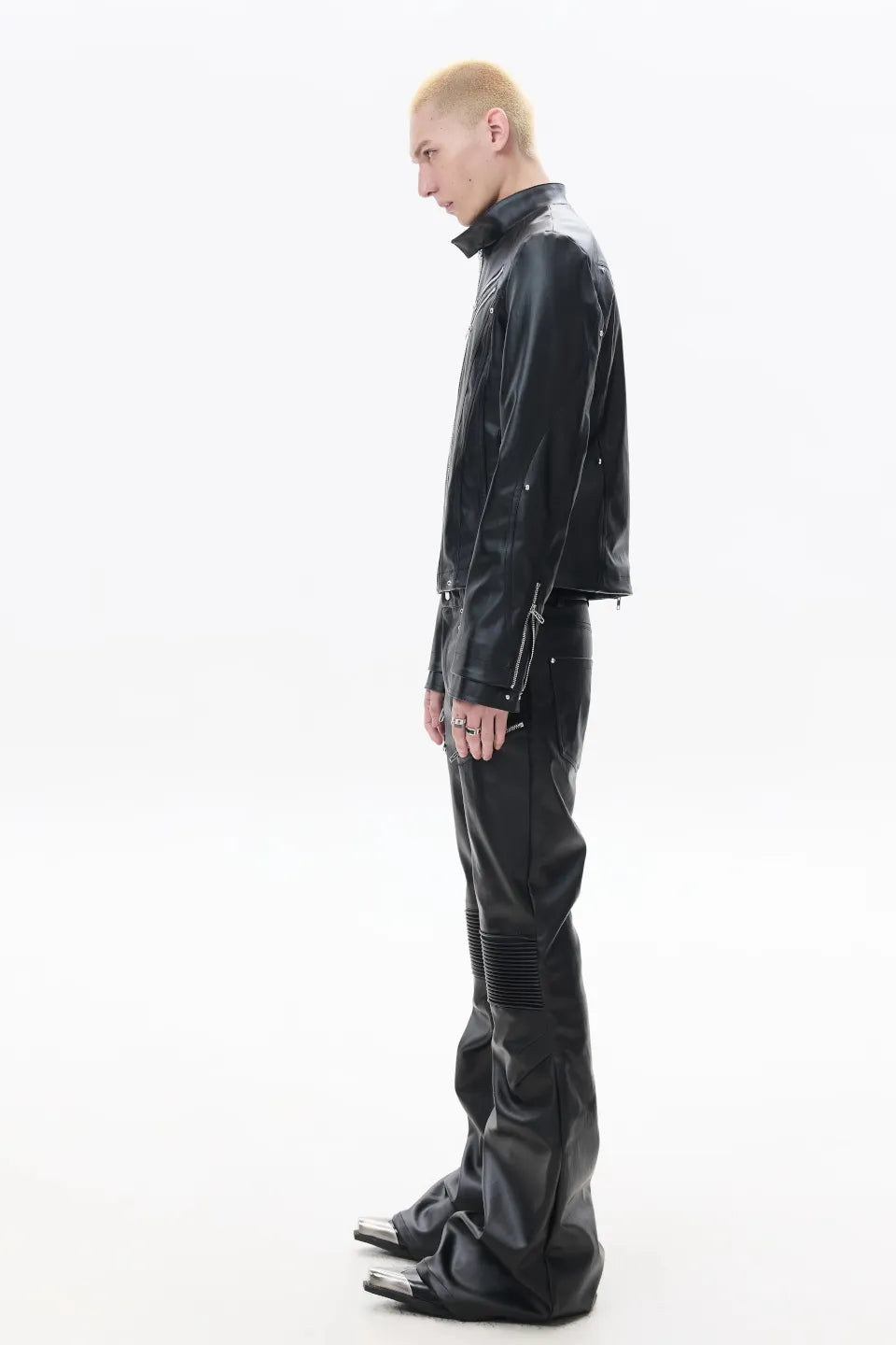 Deconstruct Zip Biker Jacket