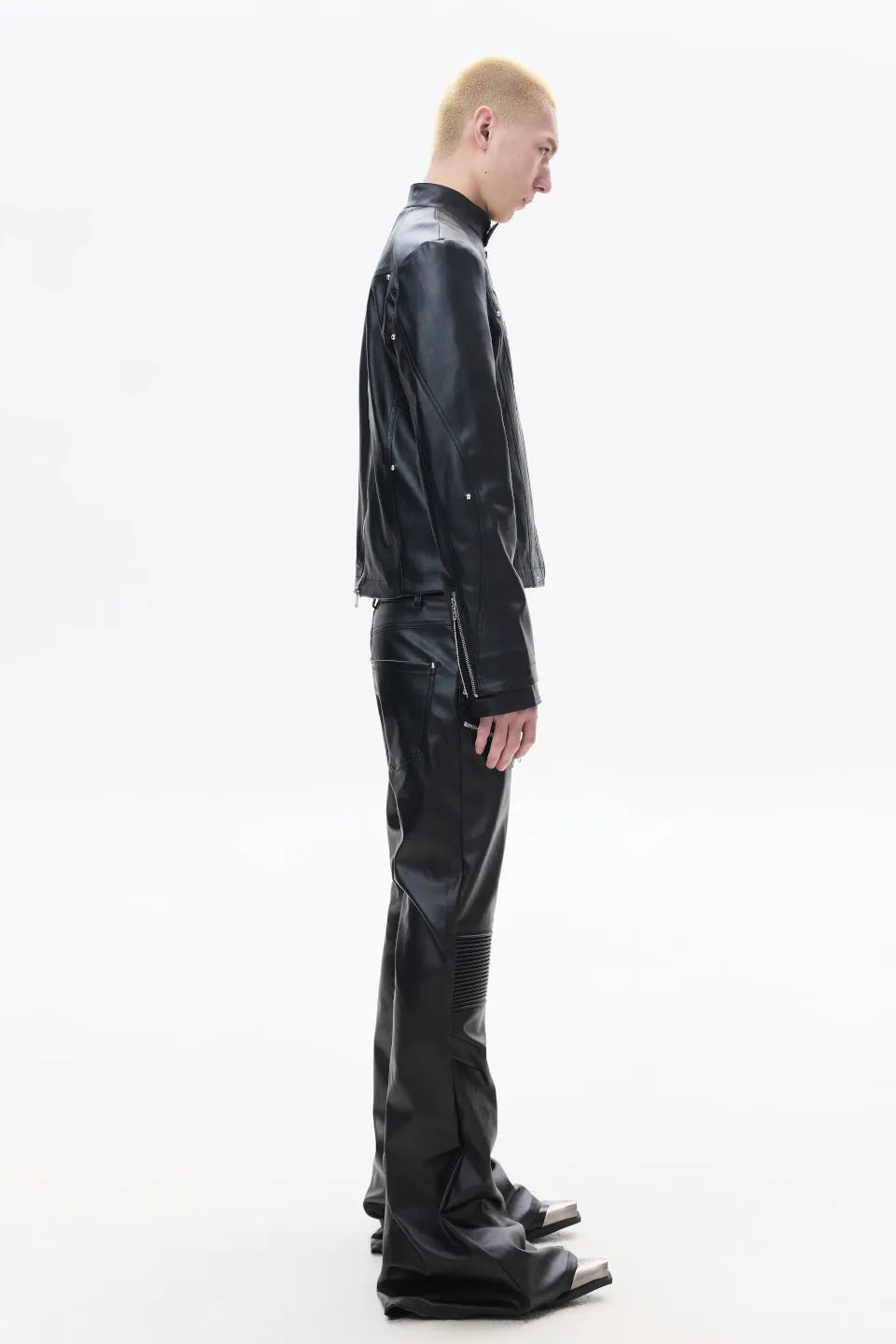 Deconstruct Zip Biker Jacket