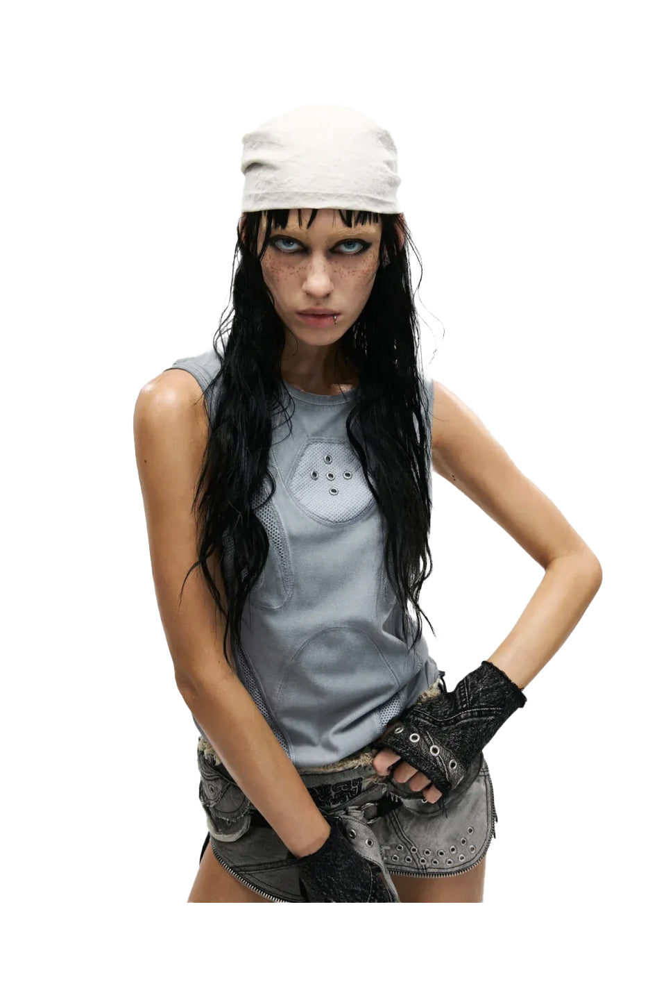 送料間税込 Personsoul - 25SS ARMOR SLIM TANK TOP Deconstructed Armor Slim Tank Top - personsoul