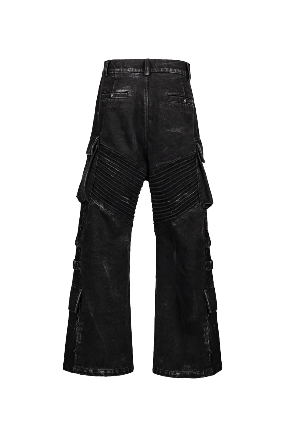 Deconstructed Distressed Wanderer Multi Pocket Jeans