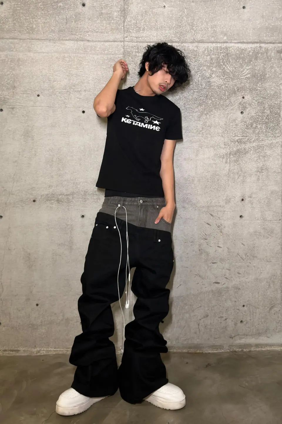 Deftones Silver Foil Stamped Stretch Tee