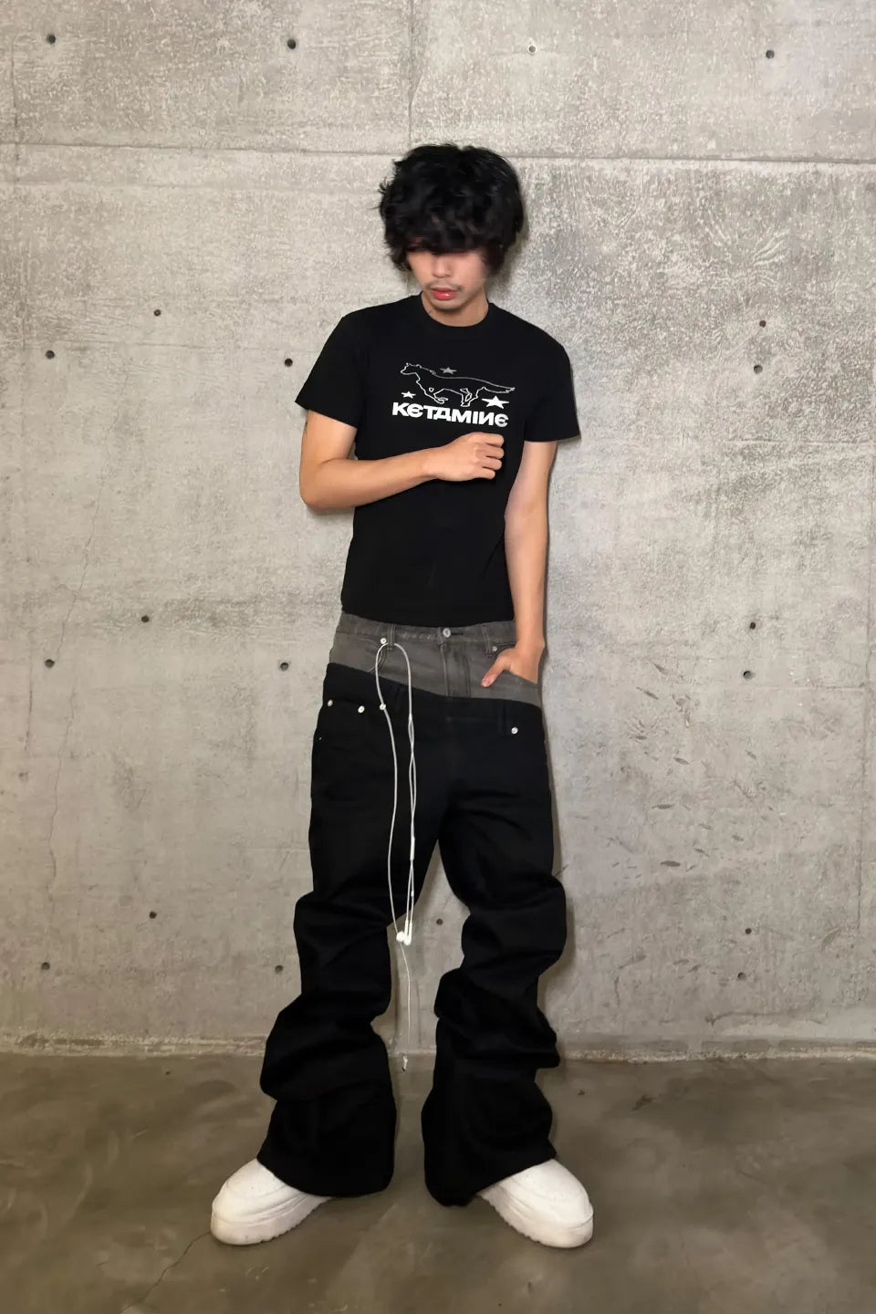 Deftones Silver Foil Stamped Stretch Tee