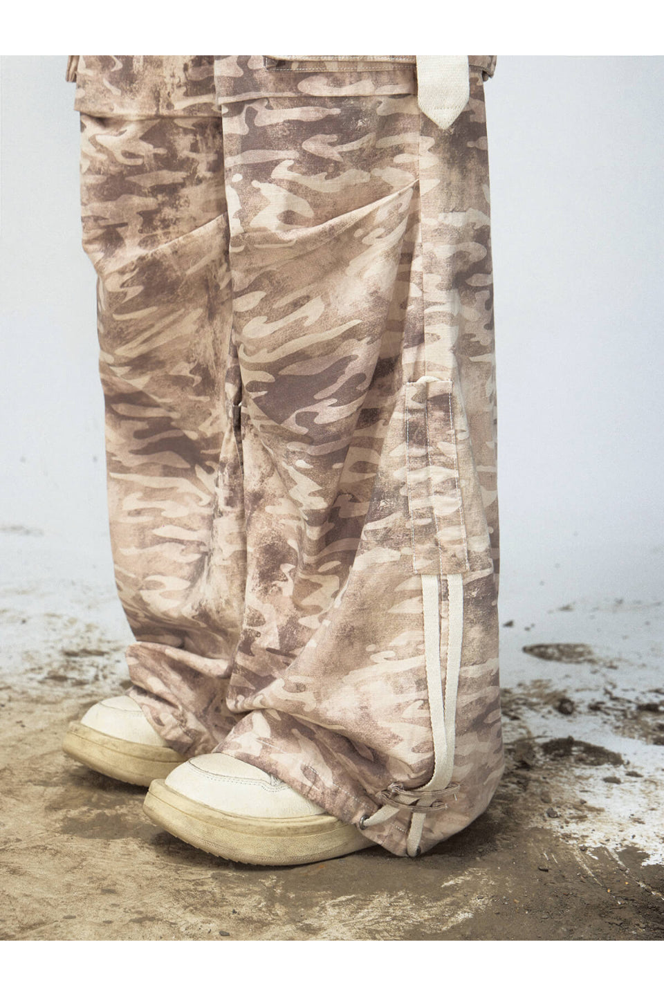 Desert Camo High Waisted Cargo Pants