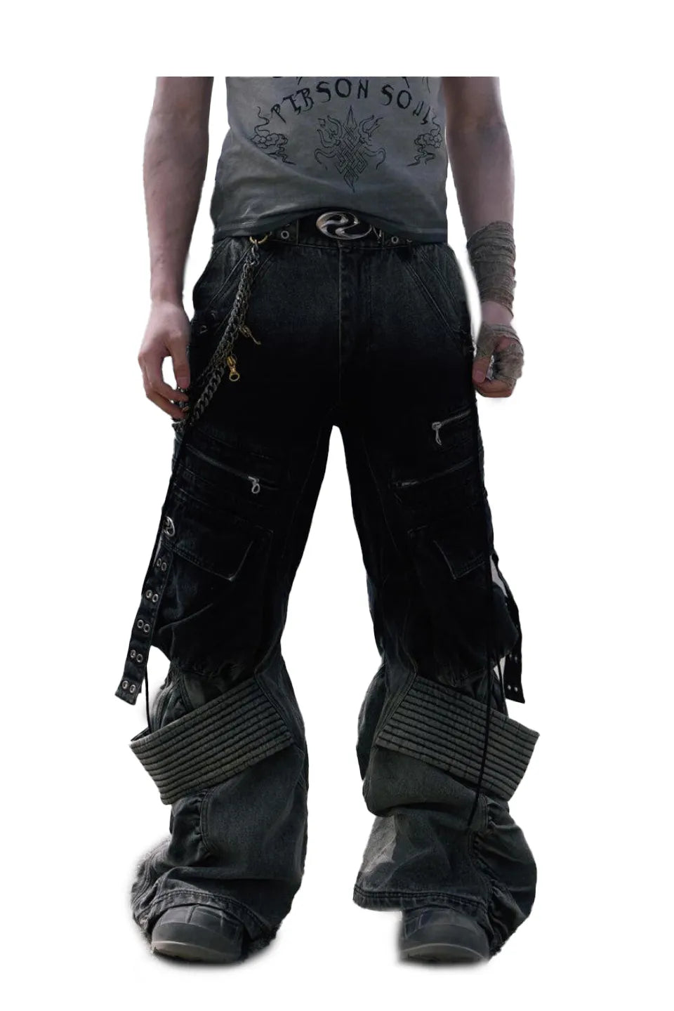 personsoul デニムカーゴパンツ PERSONSOUL パーソンソウル｜Desert Distressed Denim Cargo