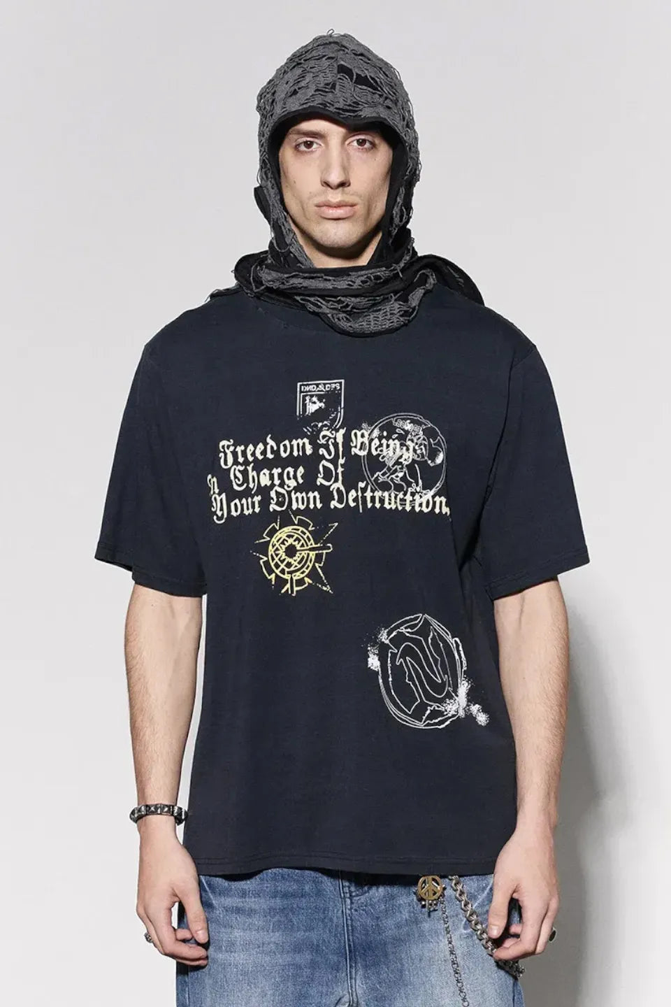 Destroyed Long Tail Rabbit Durag