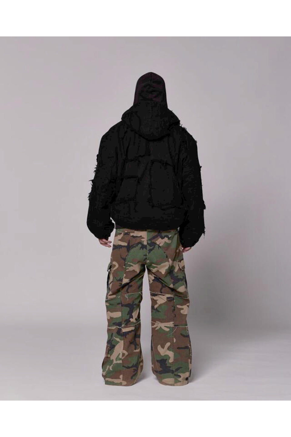Destroyed Volume Bomber Jacket