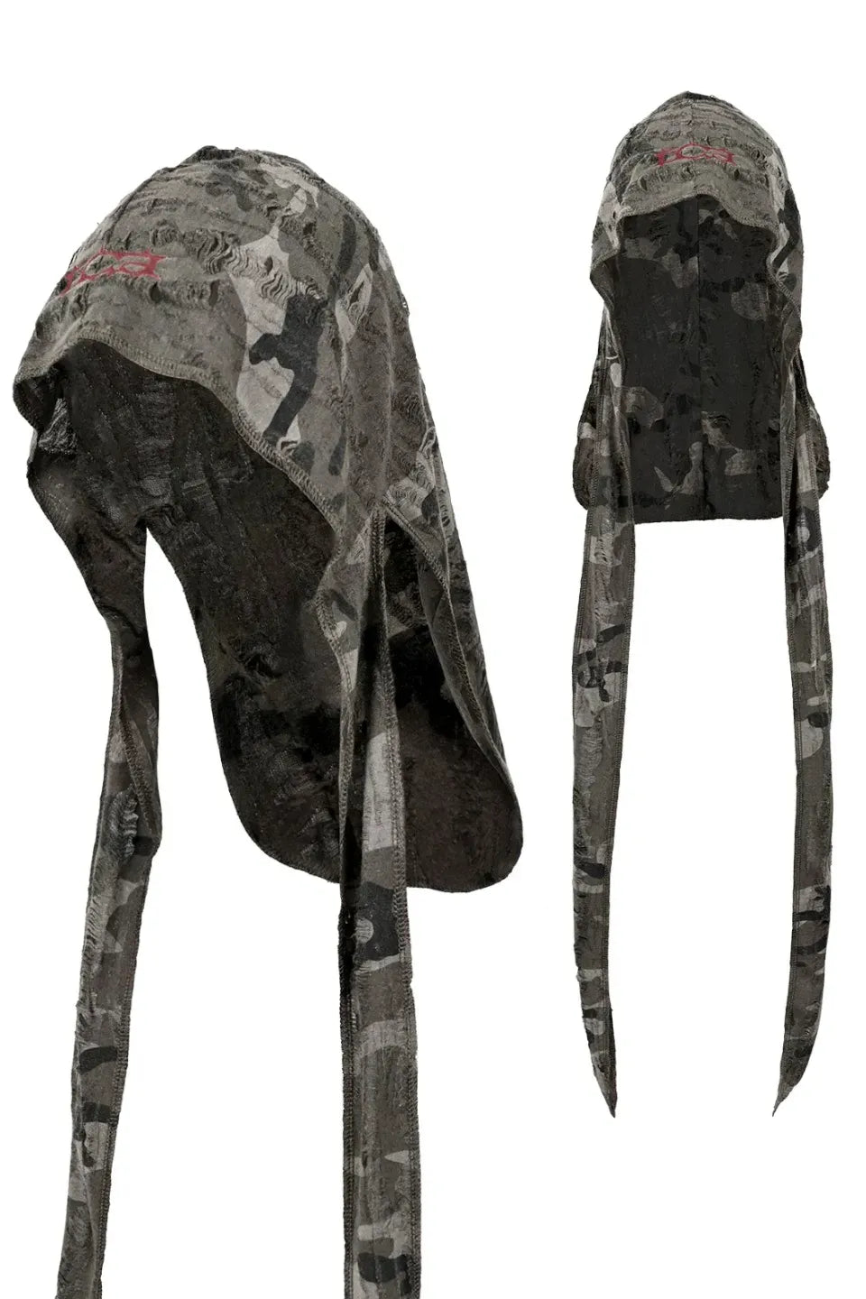 Destroyed Camo Embroidered Durag