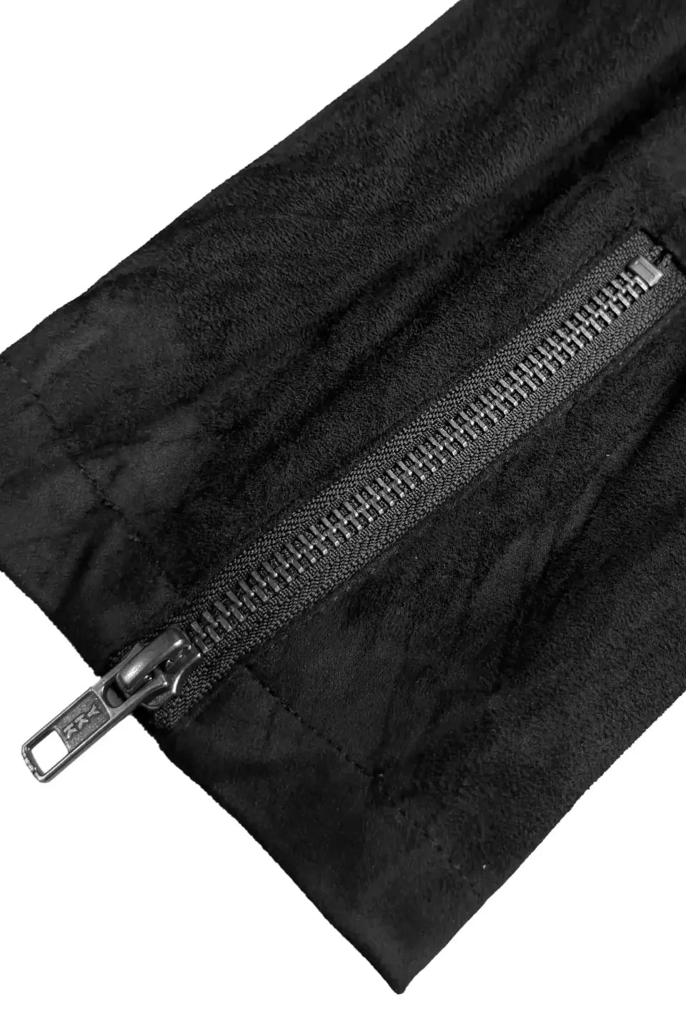 Detachable Fringe Grungy Suede Jacket