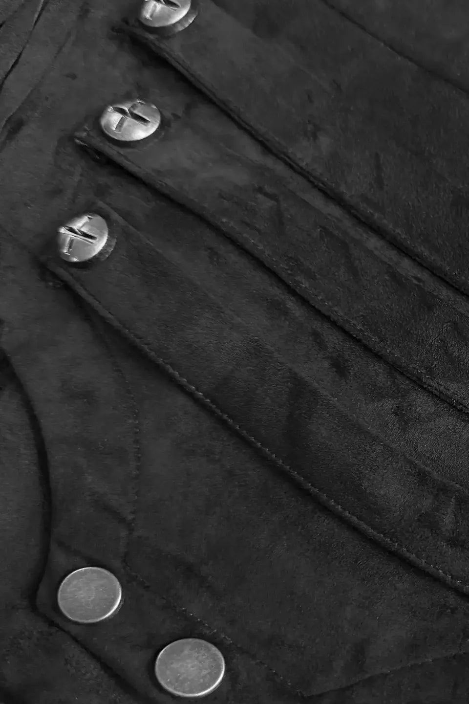 Detachable Fringe Grungy Suede Shorts