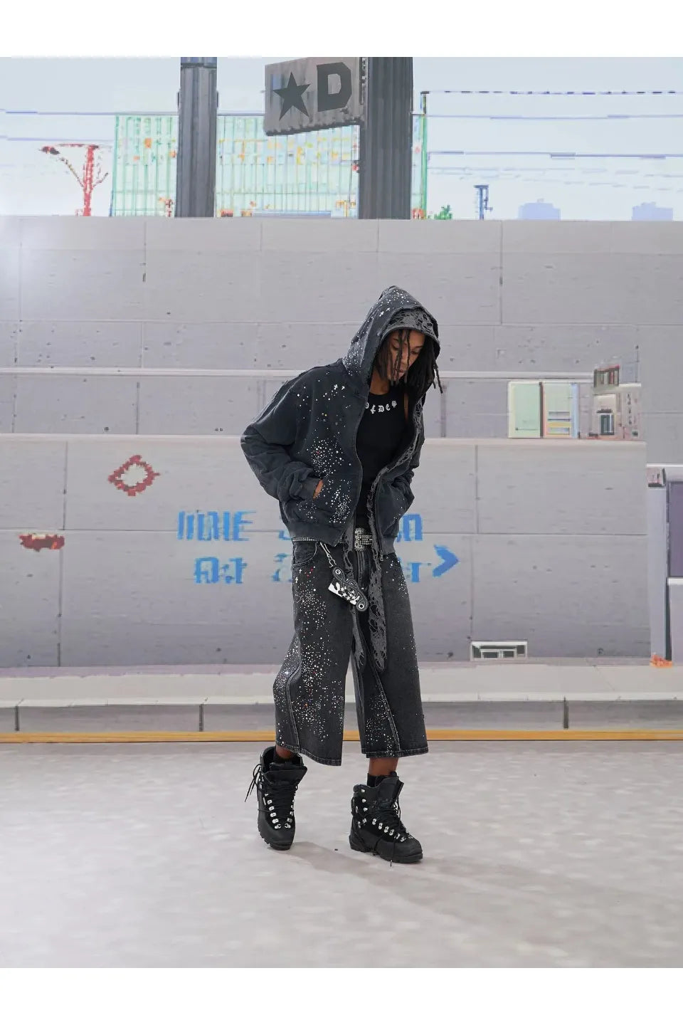 国内で当店のみ DND4DES - Diamond Washed Spliced Oversized DND4DES ディーエヌディーフォーデス｜Diamond Washed Spliced