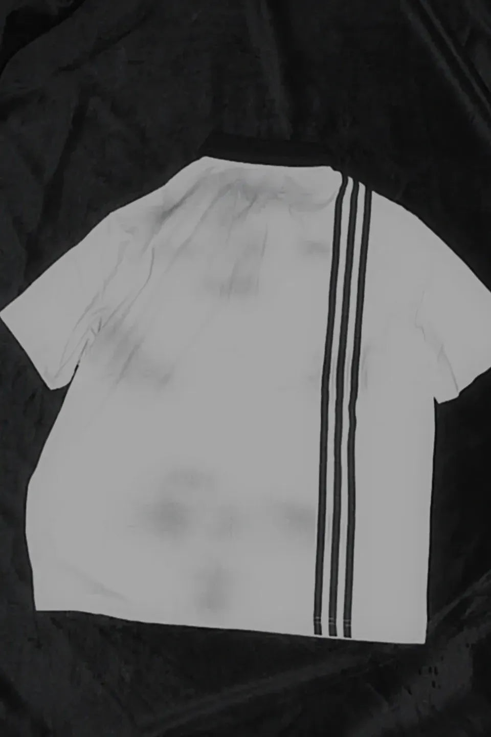 Dirt Washed Destroyed Cropped Polo Shirts