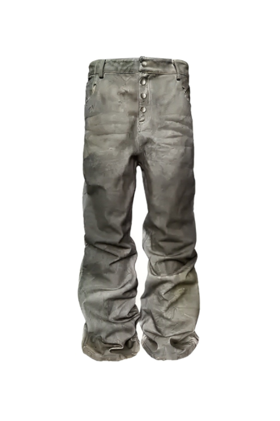 Distressed Canvas Trousers