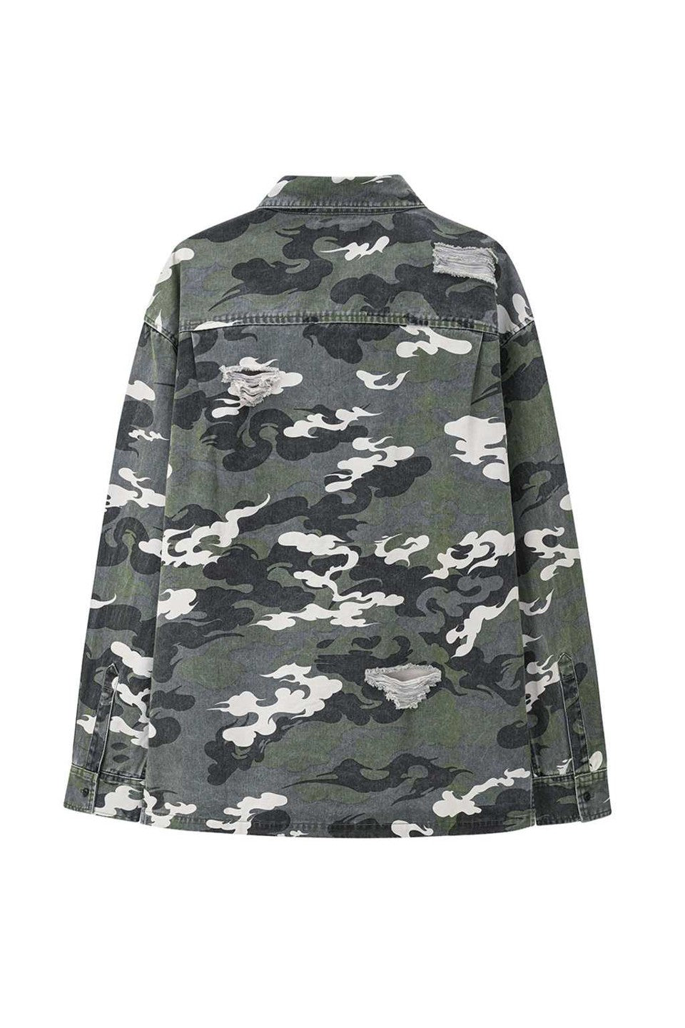 Distressed Kemuri Camo Shirt