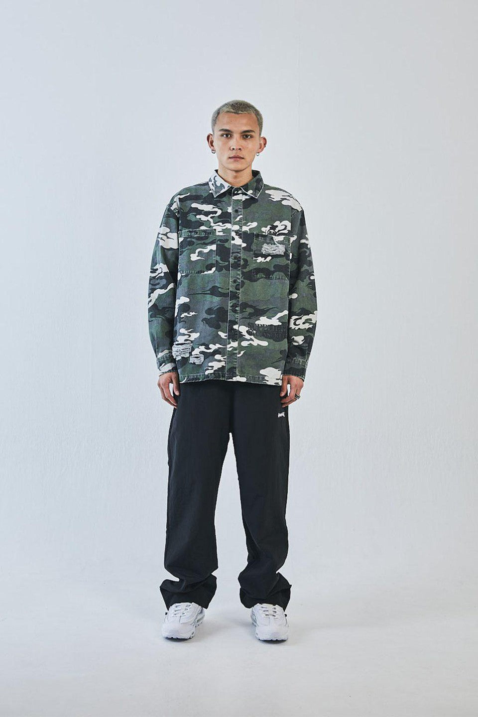 Distressed Kemuri Camo Shirt