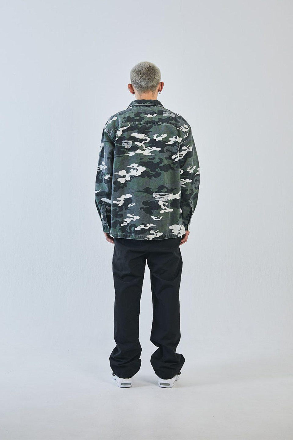 Distressed Kemuri Camo Shirt