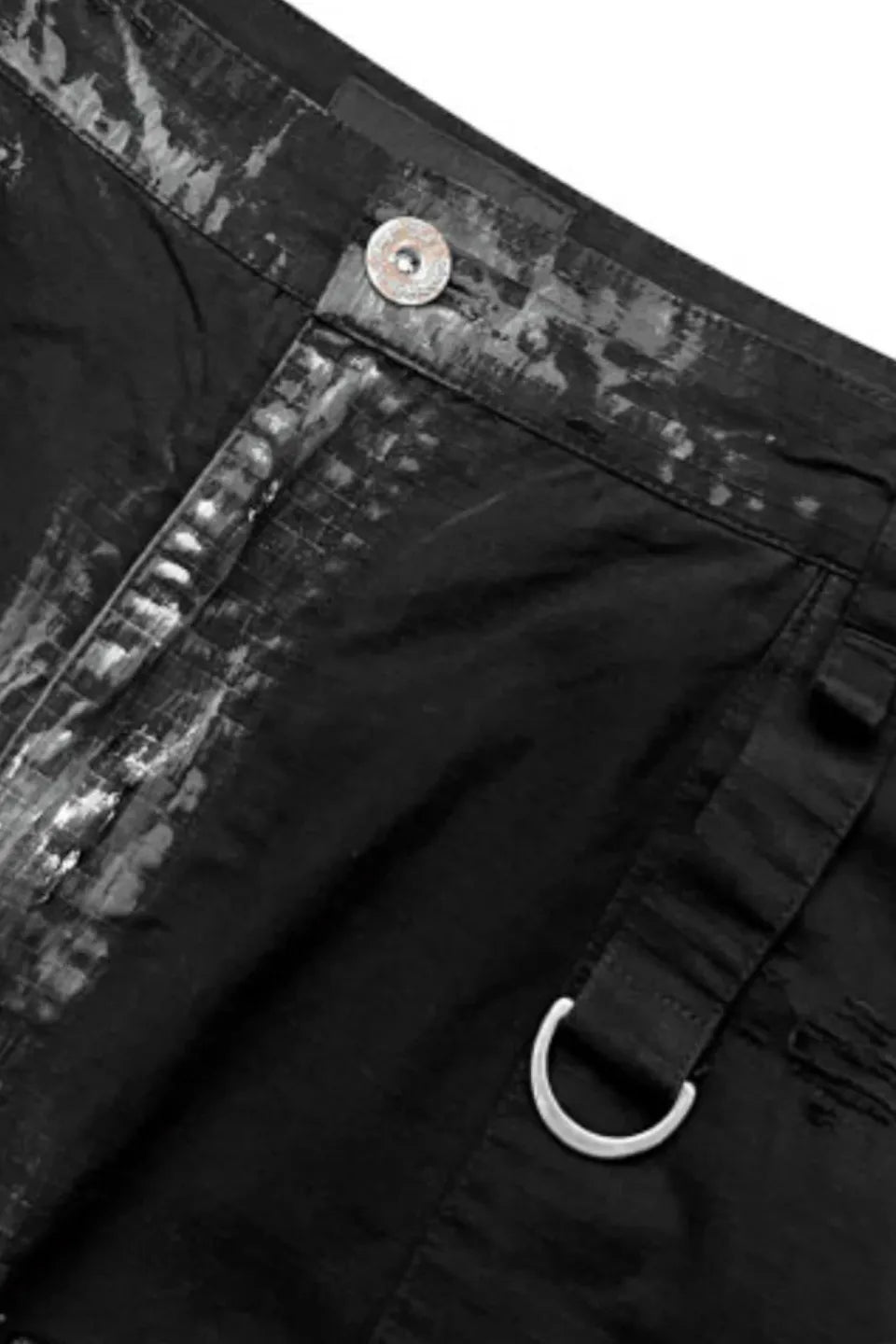 Distressed Removable Pocket Cargo Pants