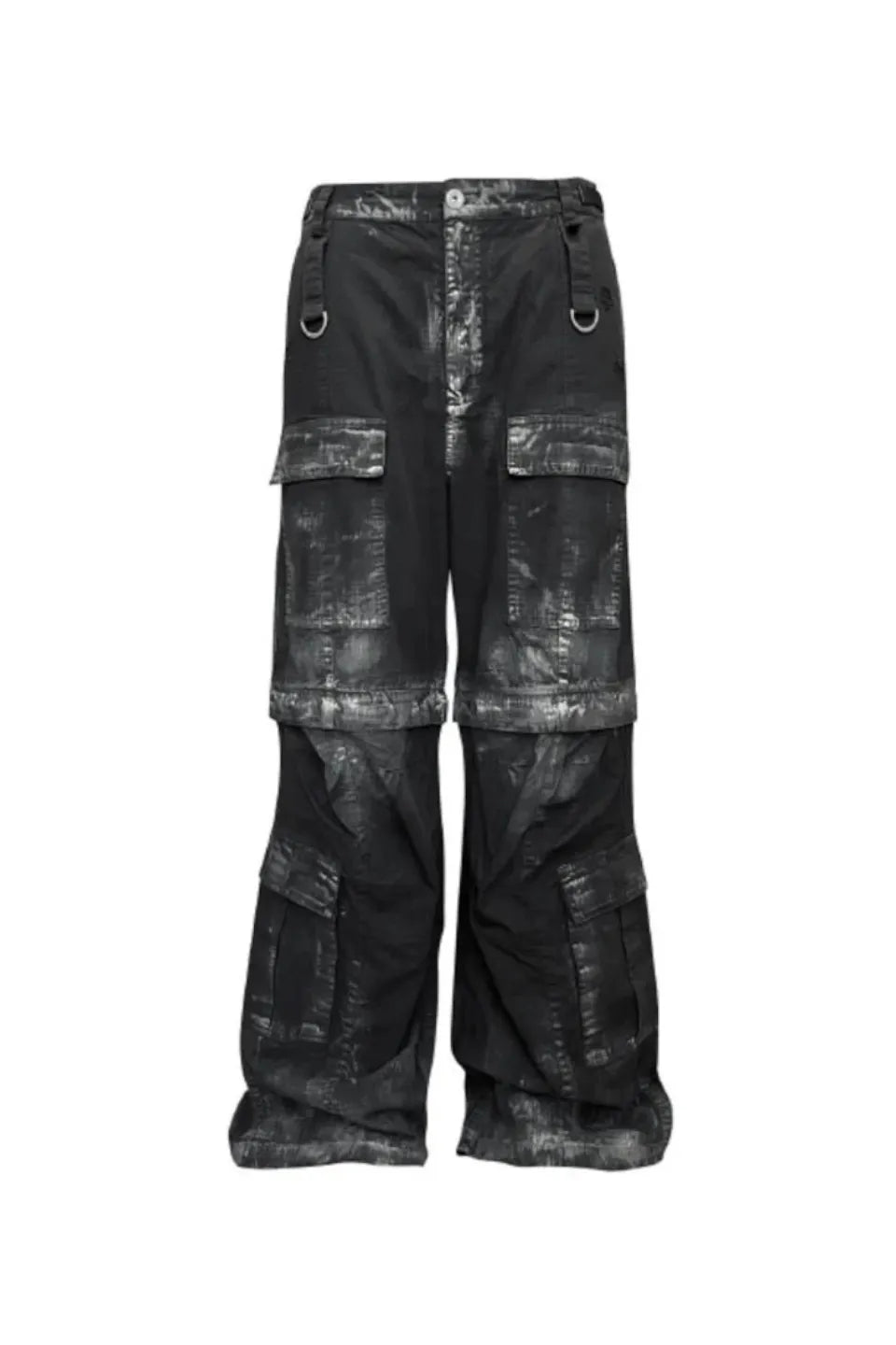 Distressed Removable Pocket Cargo Pants