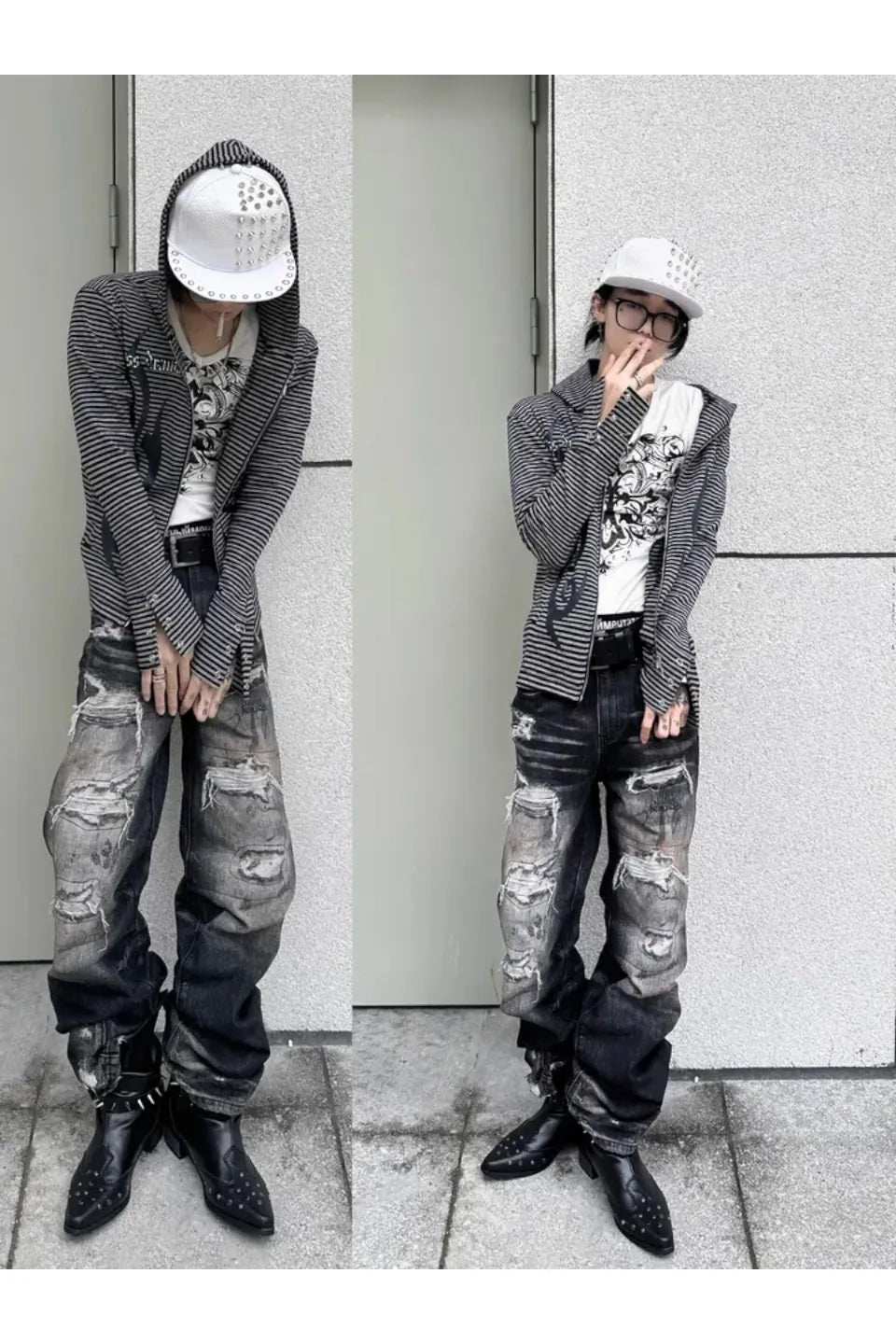 Distressed Rip Jeans