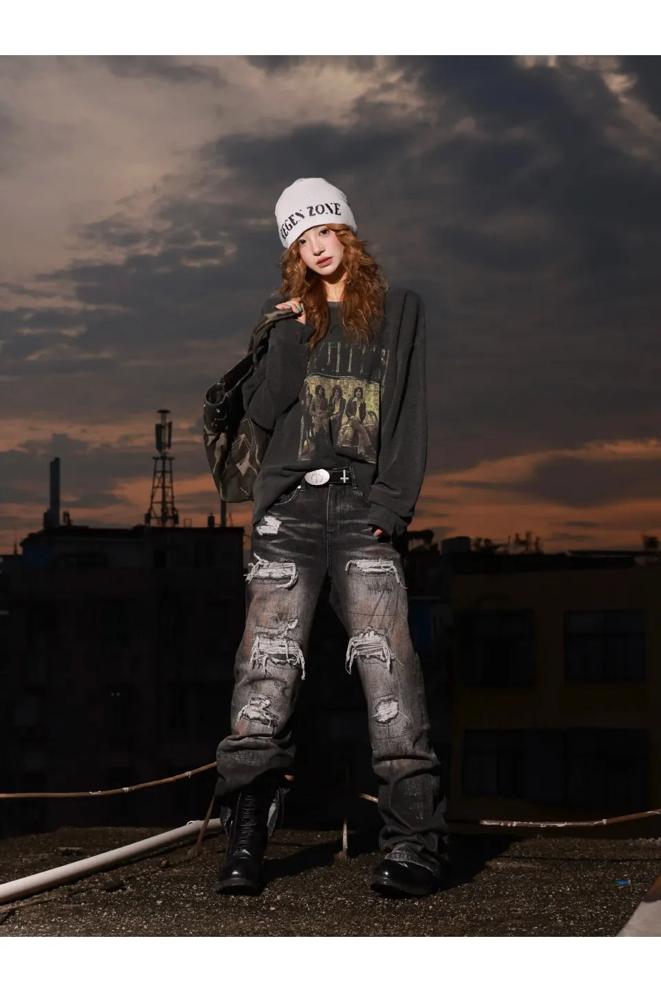 Distressed Rip Jeans