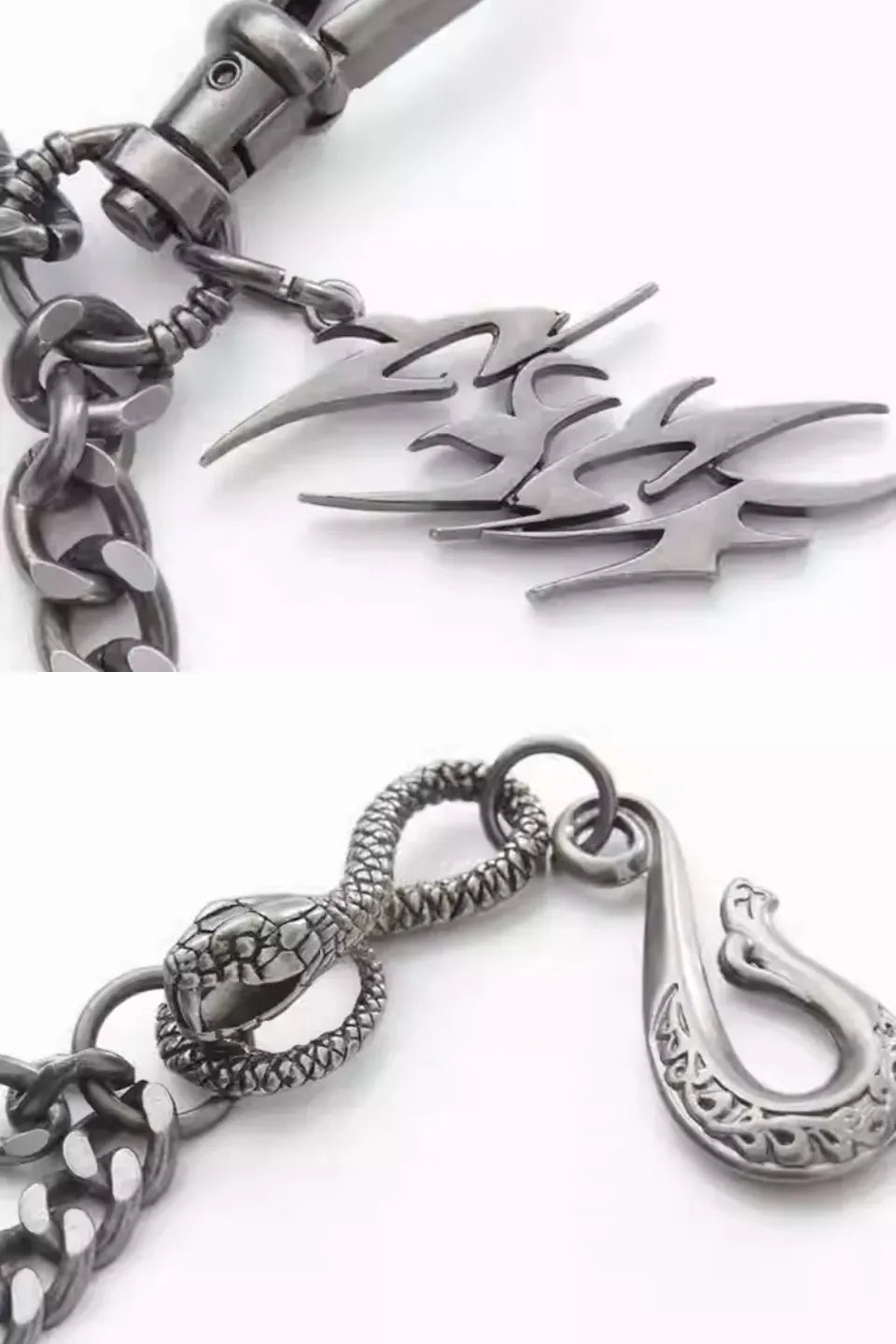 Distressed Serpent Totem Chain