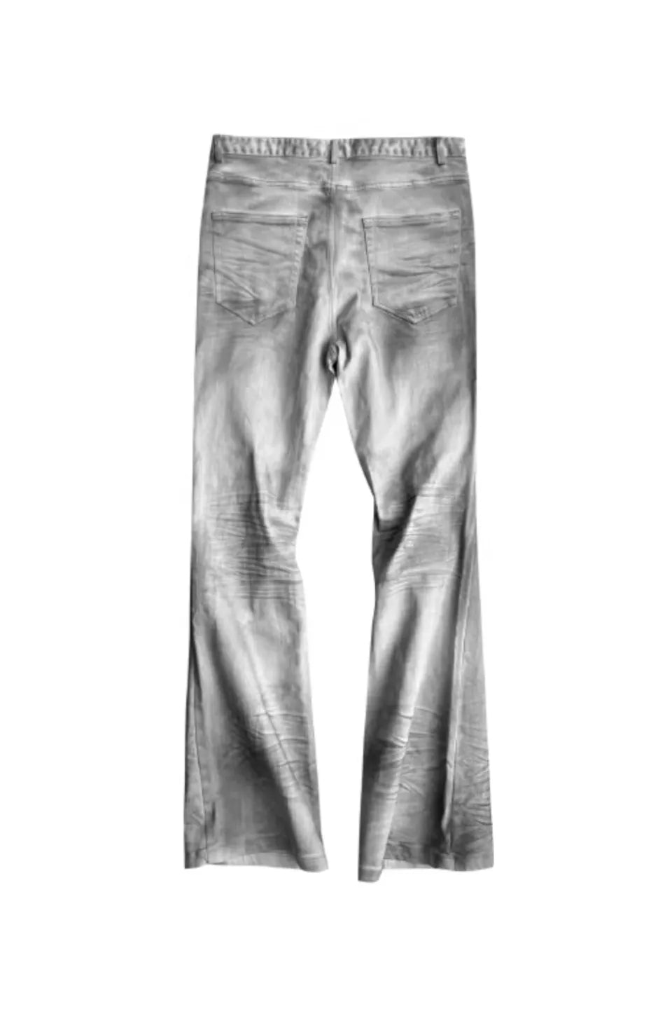 Distressed Waxed Paint Jeans