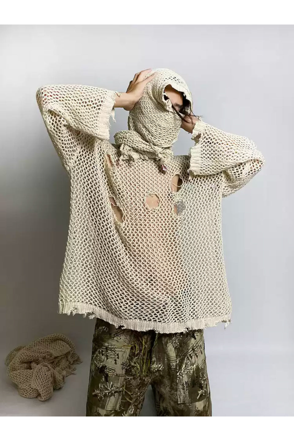 Distressed Knit Sweater