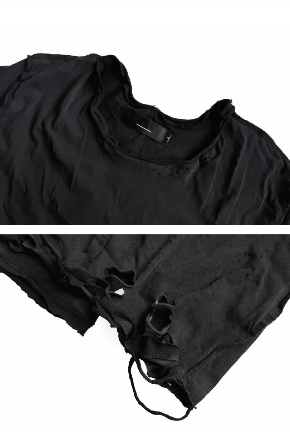 Distressed Layered SS T-shirt