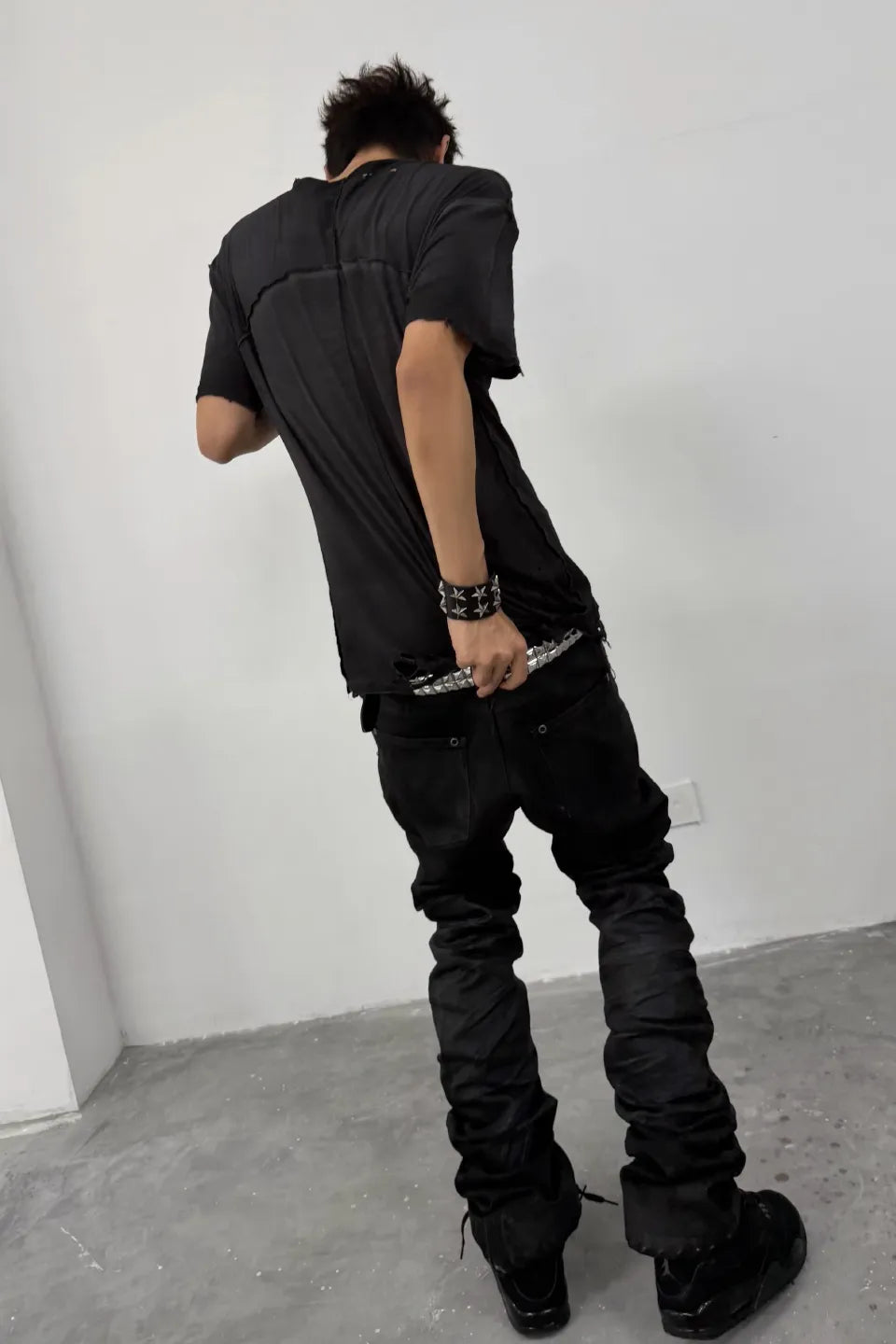 Distressed Layered SS T-shirt