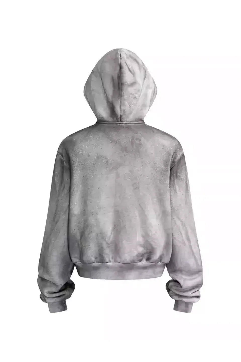 Distressed Slogan Hoodie