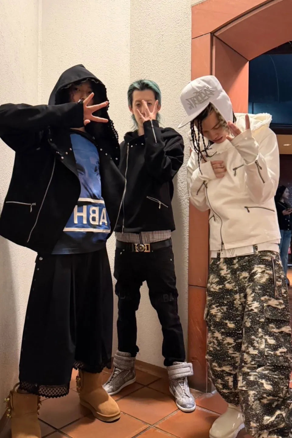 Double Belt Studs Shorts