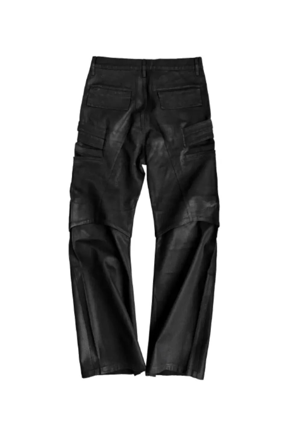 Double Knee Lace Up Curved Dirty Loose Jeans