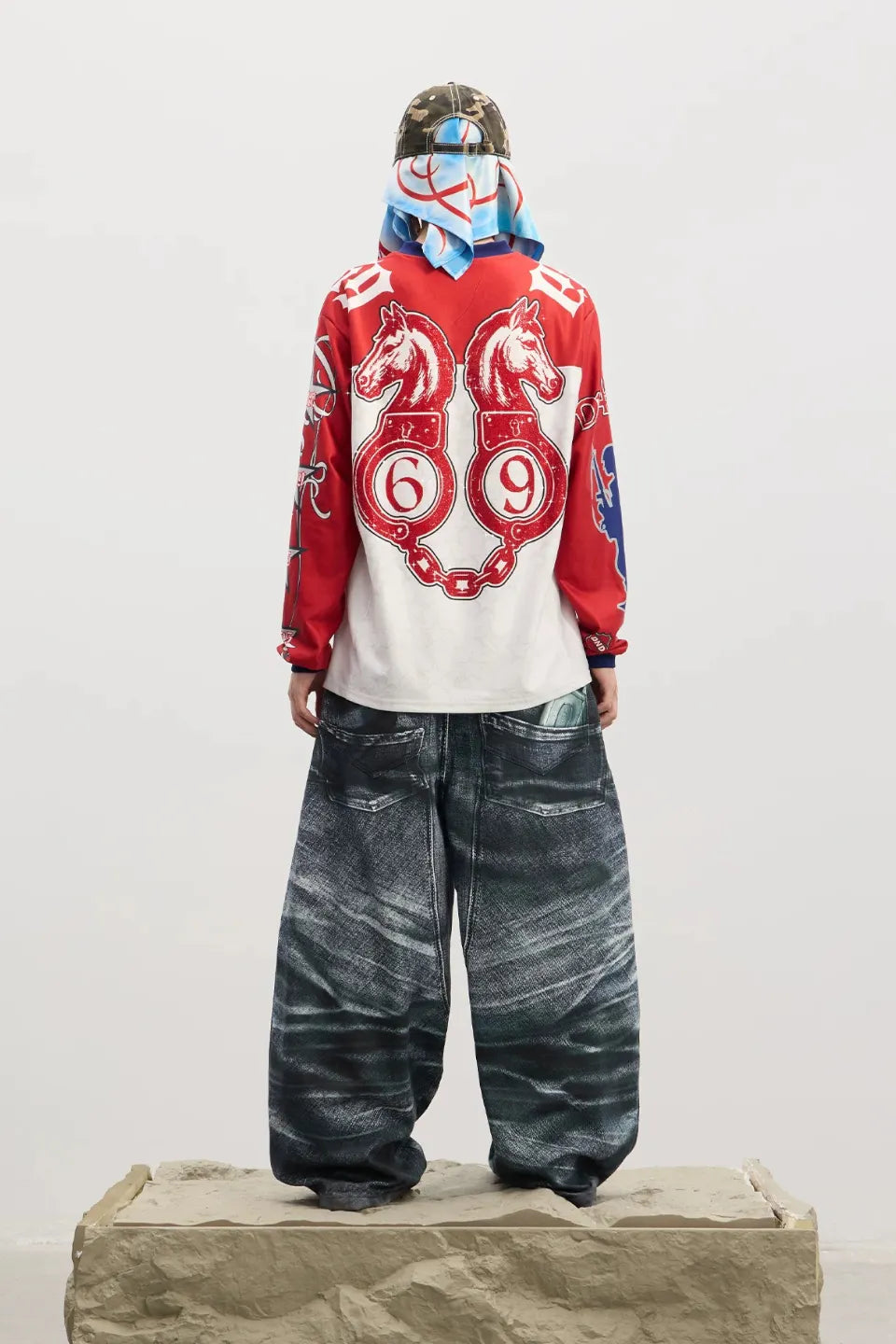 Double Layer Illusion Baggy Pants