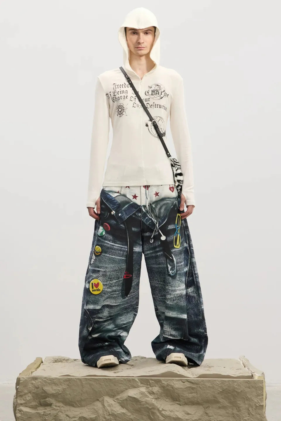 Double Layer Illusion Baggy Pants