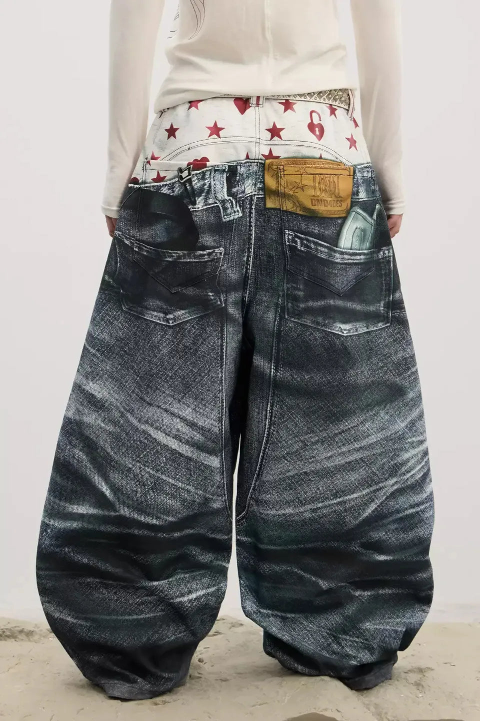 Double Layer Illusion Baggy Pants