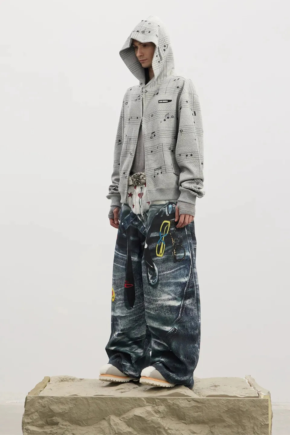 Double Layer Illusion Baggy Pants