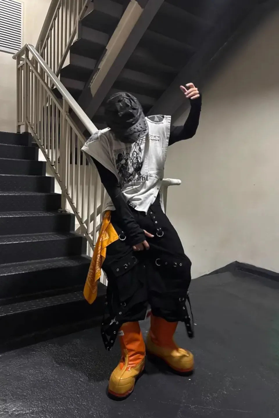 TH4SWE ザフォースウィ｜Double Layered Tie Up Cargo Pants with