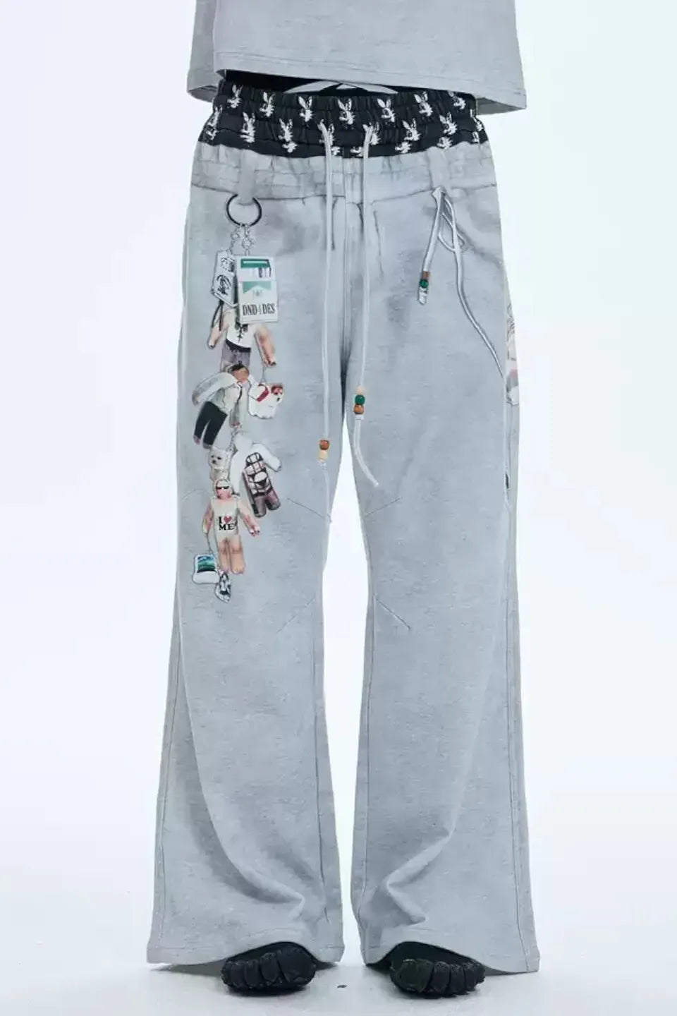 DND4DES | Double Waist Doll Sweat Baggy Pants バギーパンツ