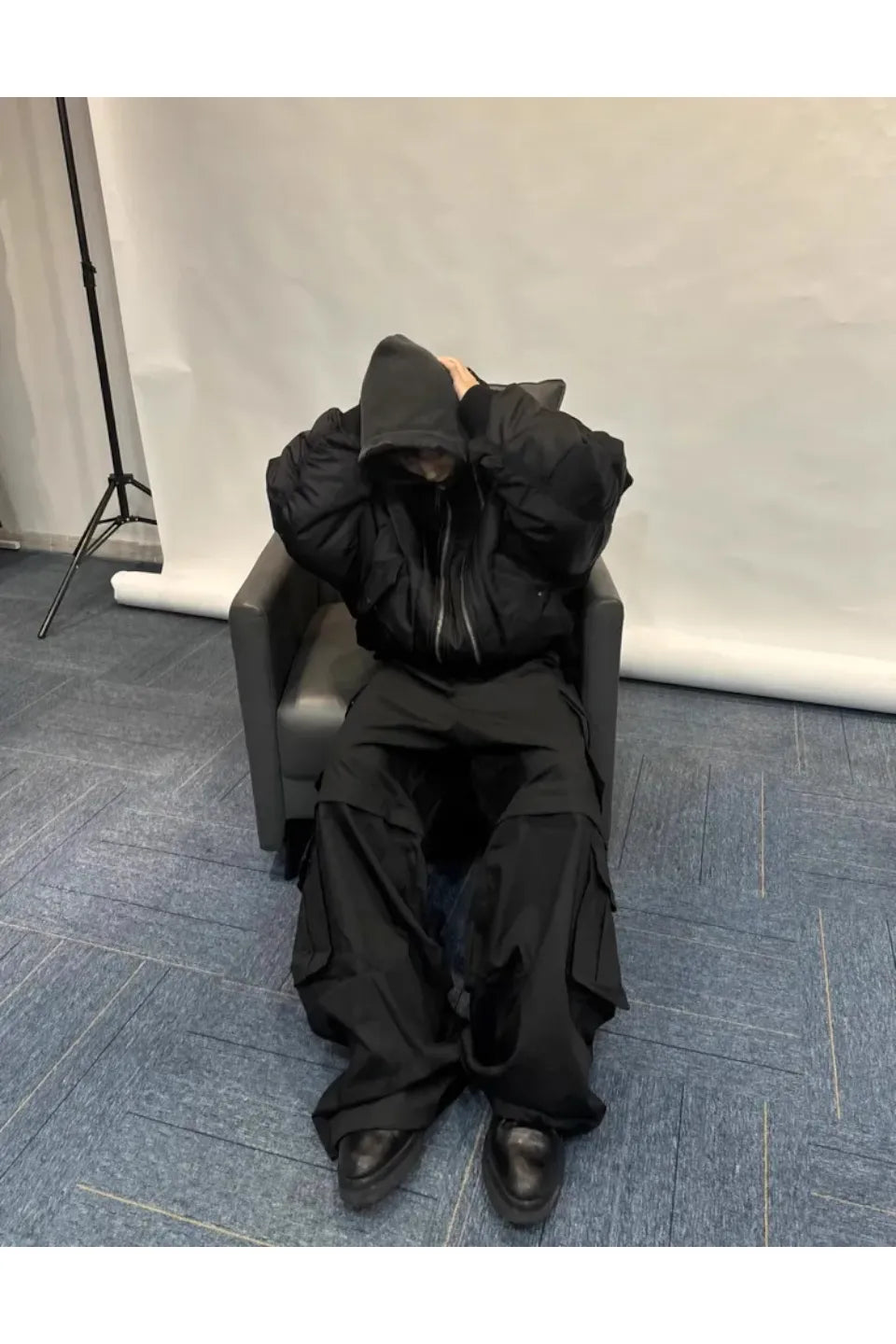 Double Zipper Nylon Detachable Hood Bomber
