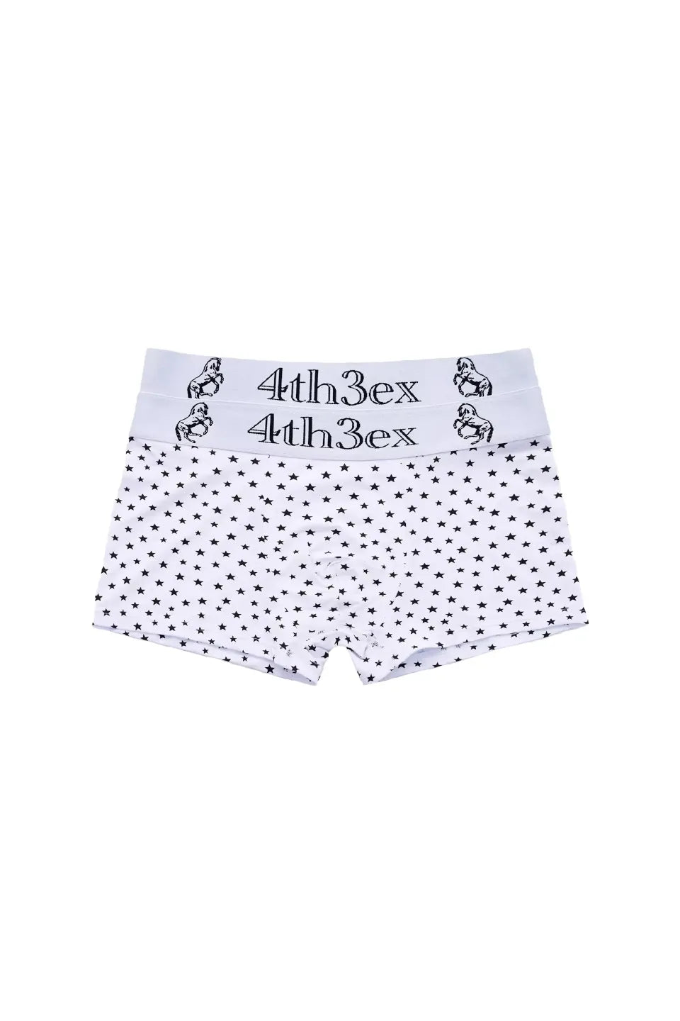 FOURTH3EX Double Waistband Horse Star Brief - ダブルウエスト設計とホース・スターの紋章が特徴のブラックブリーフ