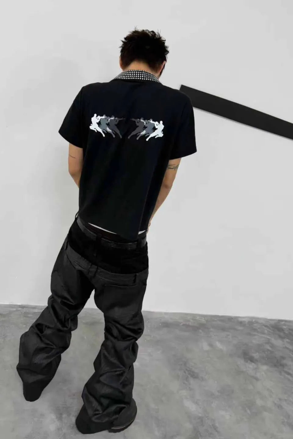 Double Waistband Siro Spun Raw Waxed Jeans